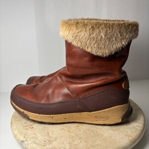 Chaco Borealis MidSpice Women's Leather Fur Lined Winter Boots Size 8